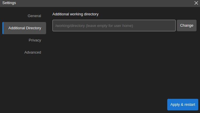 Additional directory